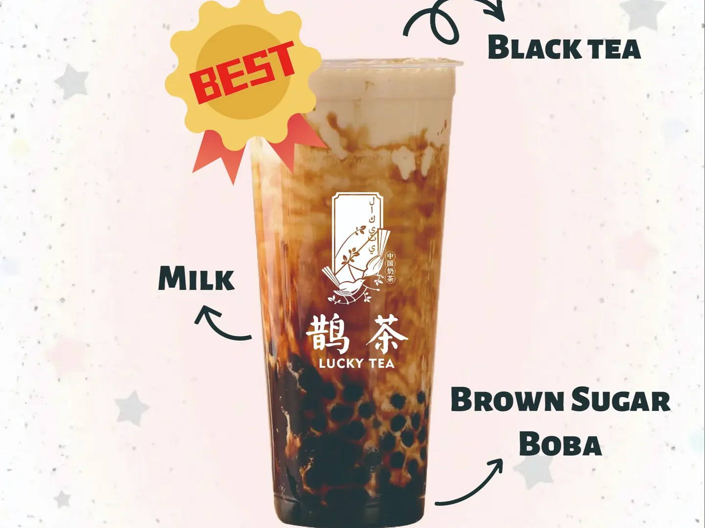 Brown Sugar Boba Milk Tea - Large