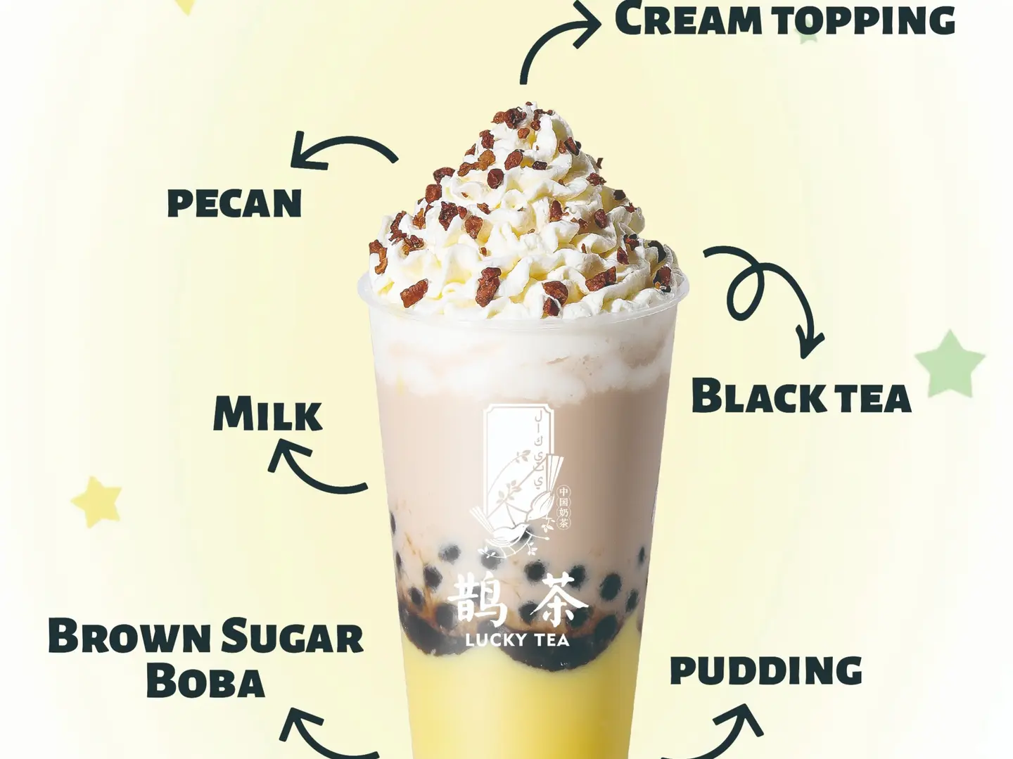 Pudding Cream Bobo Milk Tea
