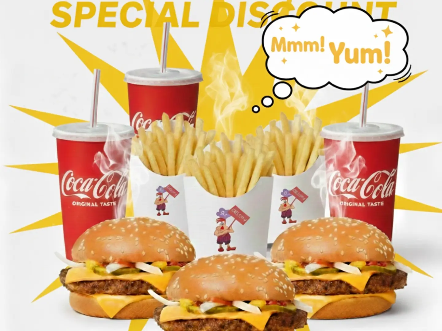 برجر لحم ٣ وجبات