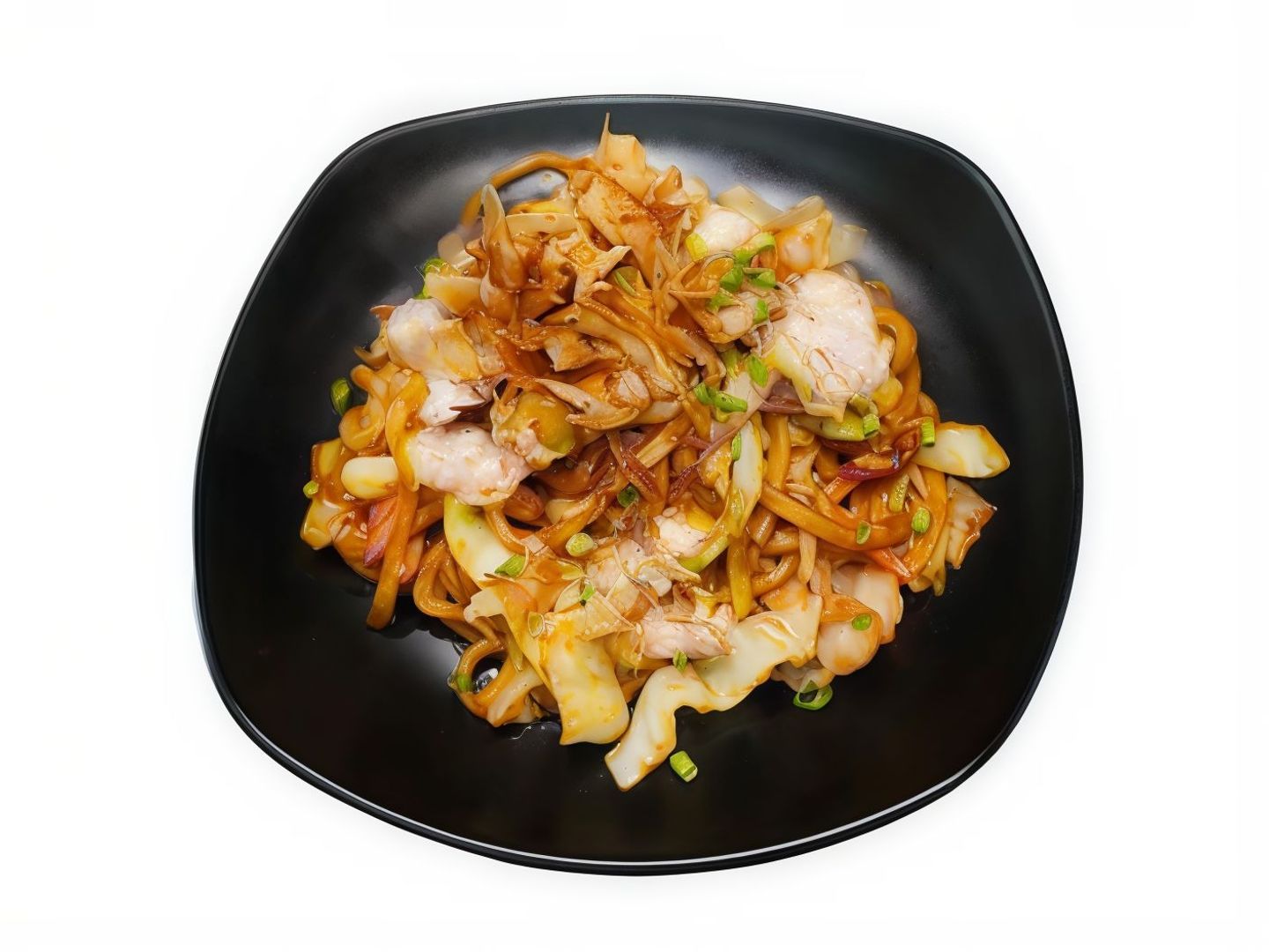 Stir Fried Udon Chicken
