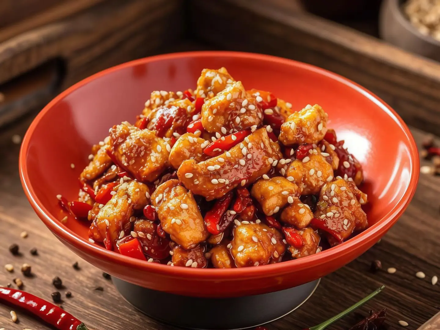 Spicy Chicken With Chili Peppers