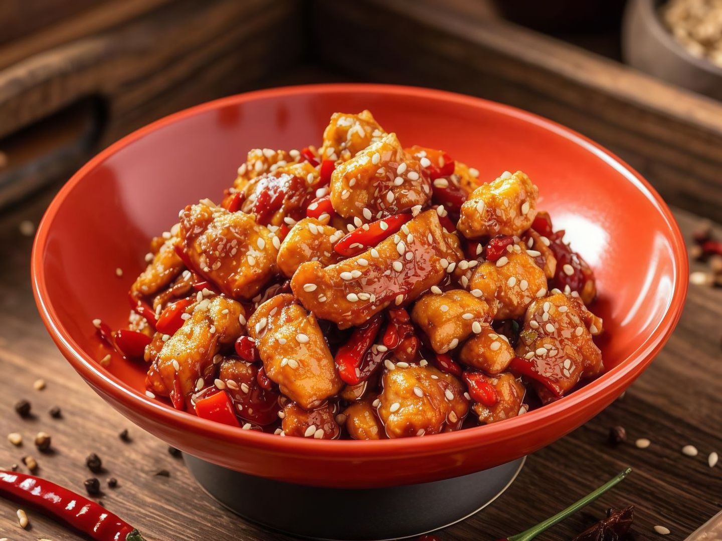 Spicy Chicken With Chili Peppers