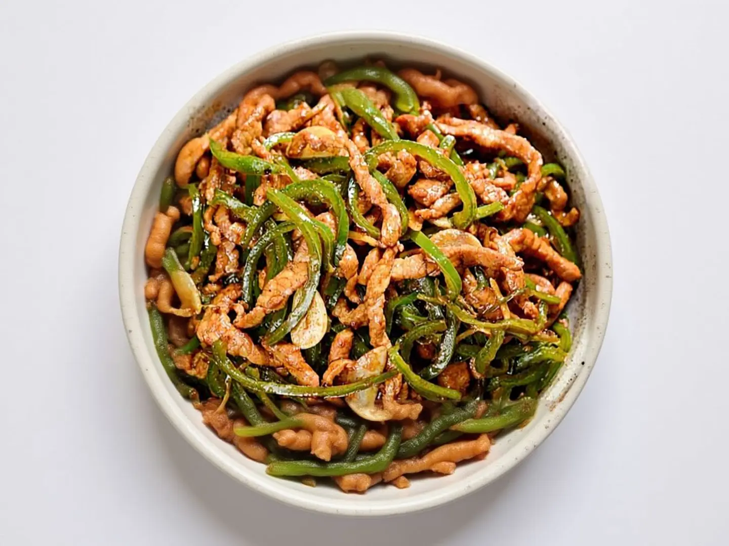 Stir Fried Beef With Green Peppers
