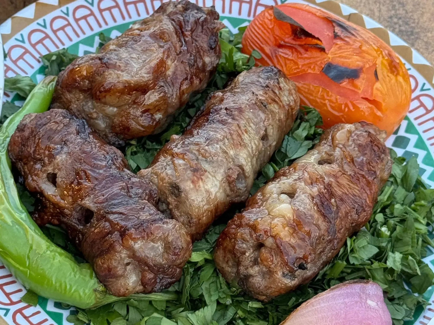 ثلث كيلو طرب مشوي علي الفحم