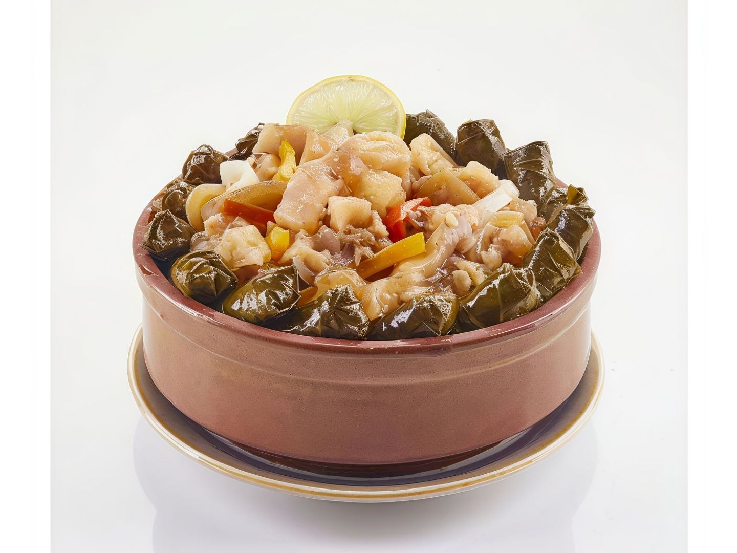 طاجن ورق عنب بالكوارع