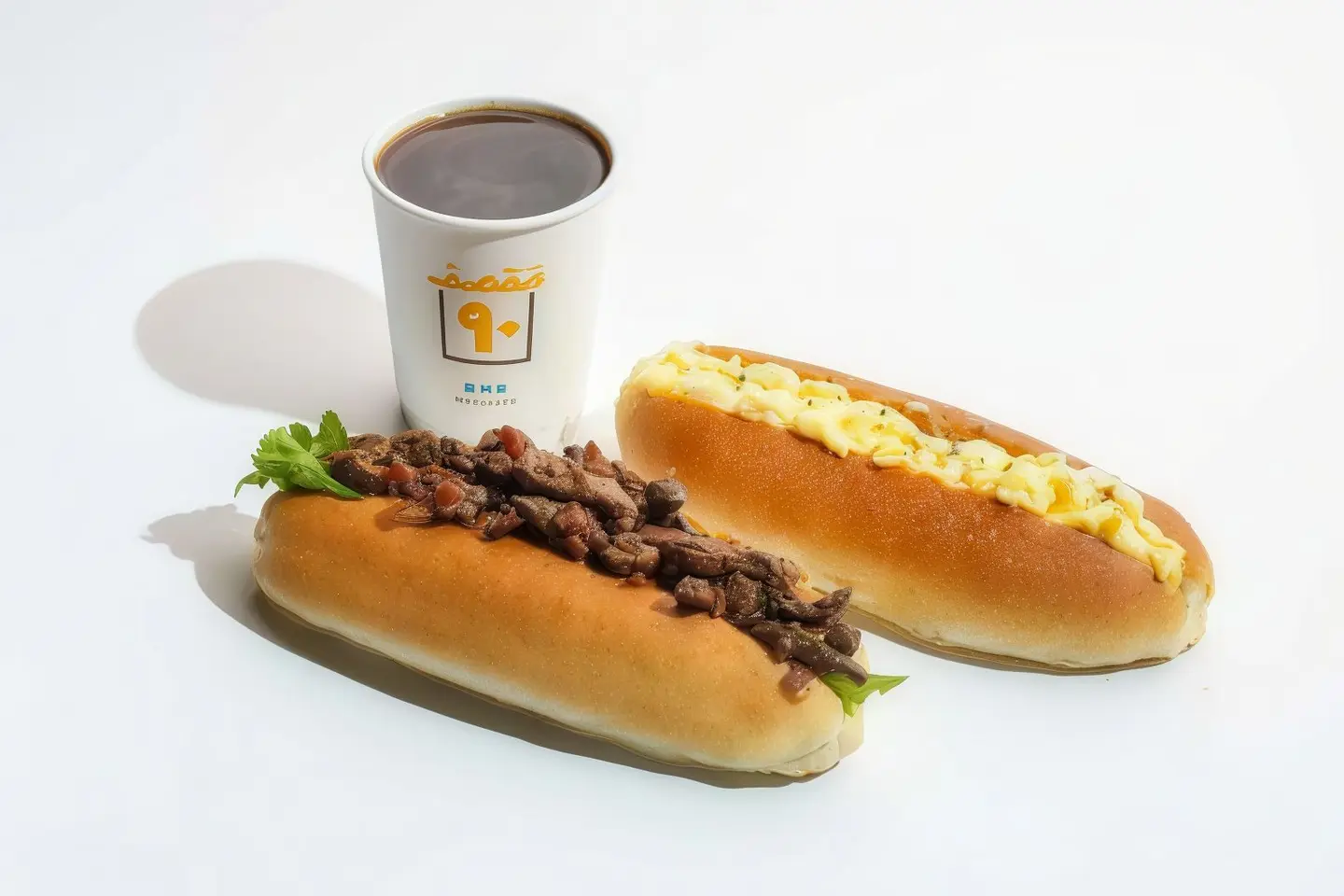 Smoked Lamb Liver + Egg And Cheese + (Cofffee Or, Karak)