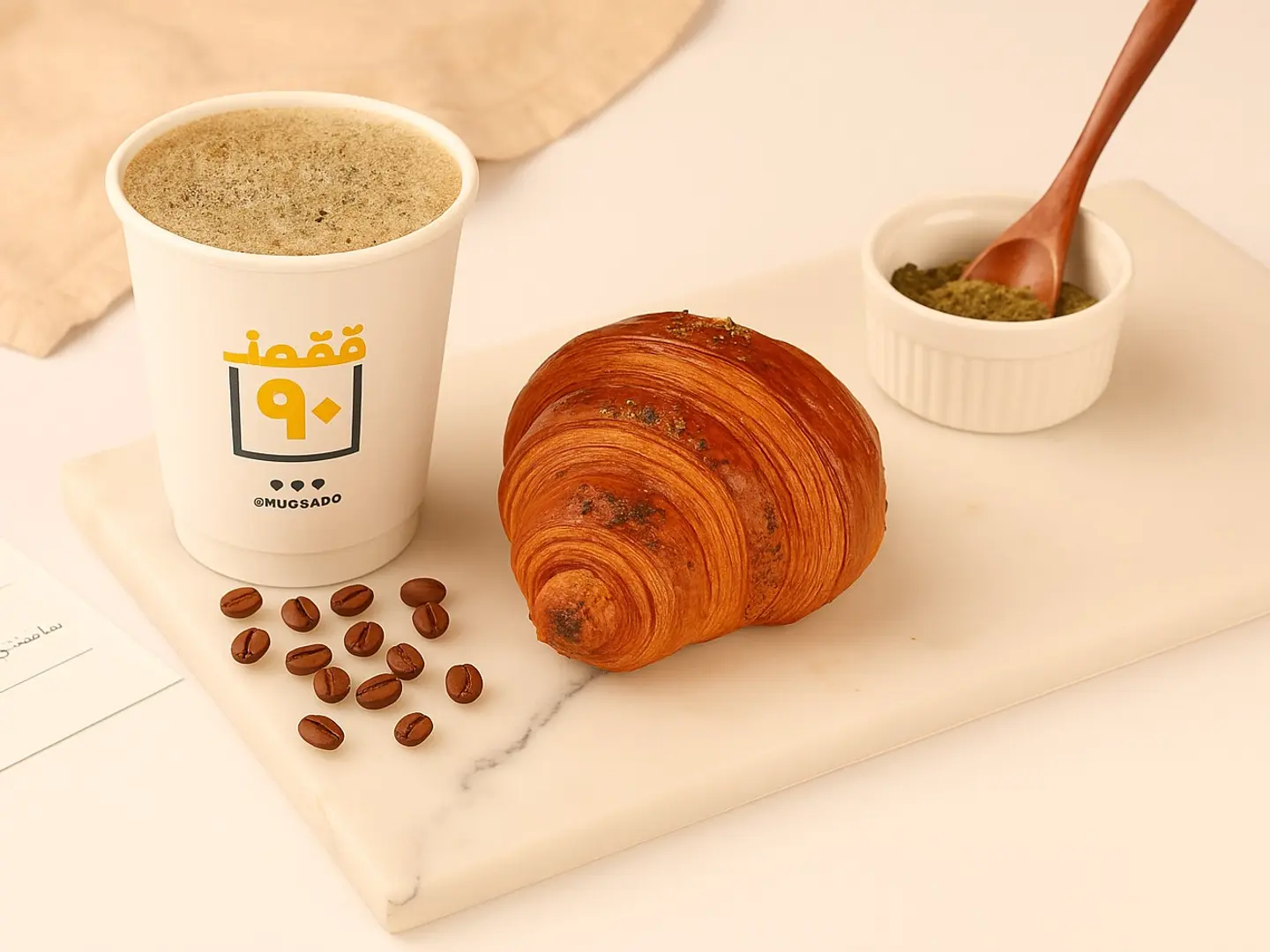 Plain, Zaatar Or Cheese Croissant + Coffee Of The Day