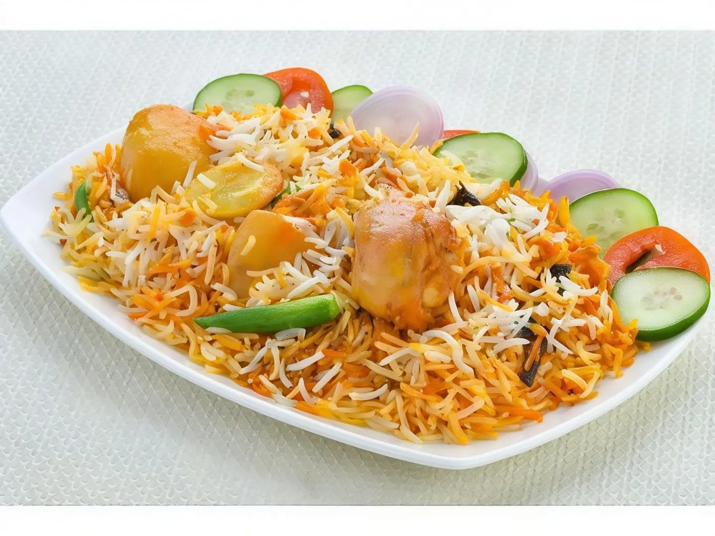 نص حبة دجاج مع الزربيان عدني