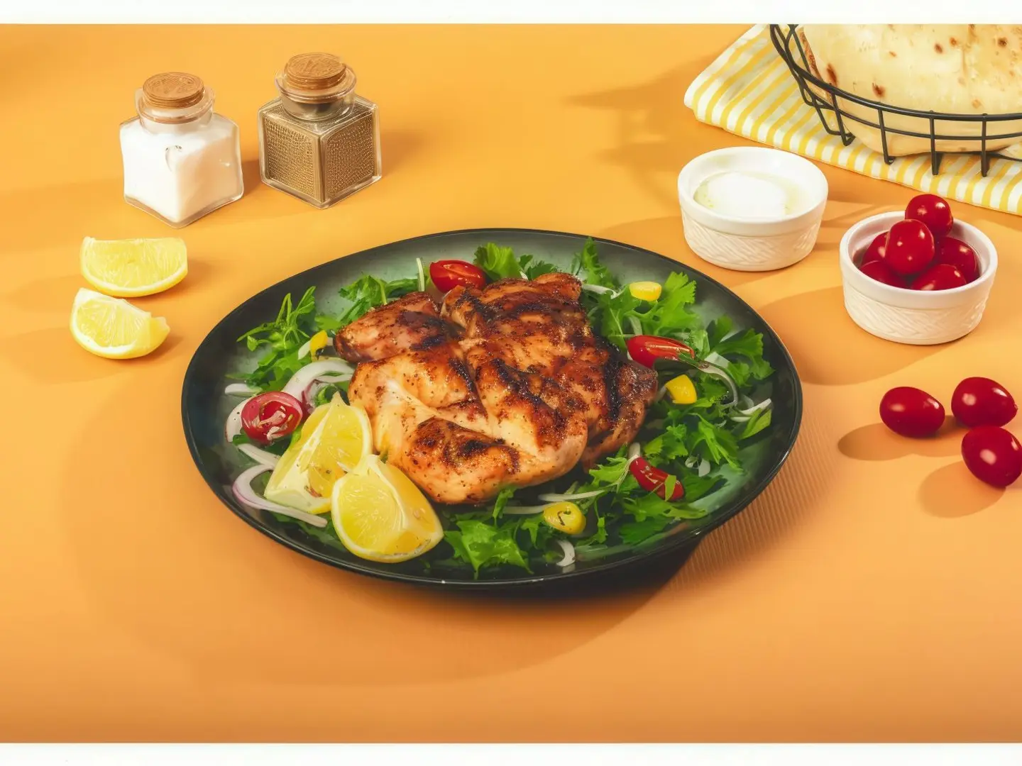 Half Grilled Chicken