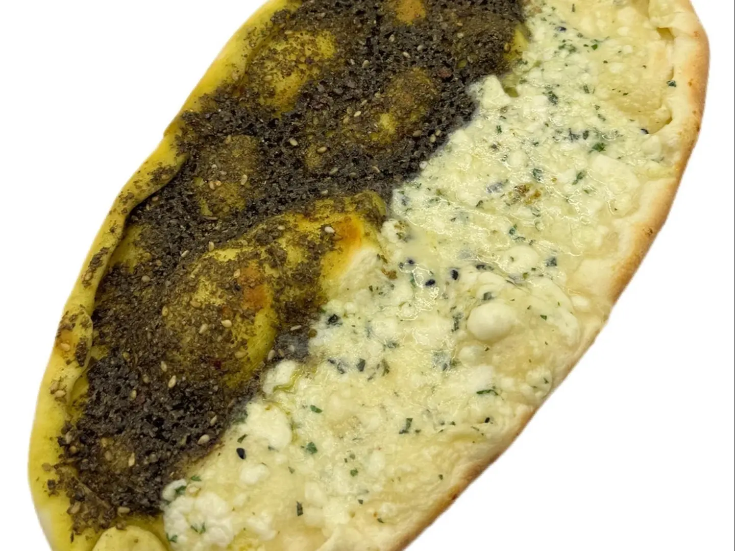 نص نص , زعتر و جبن