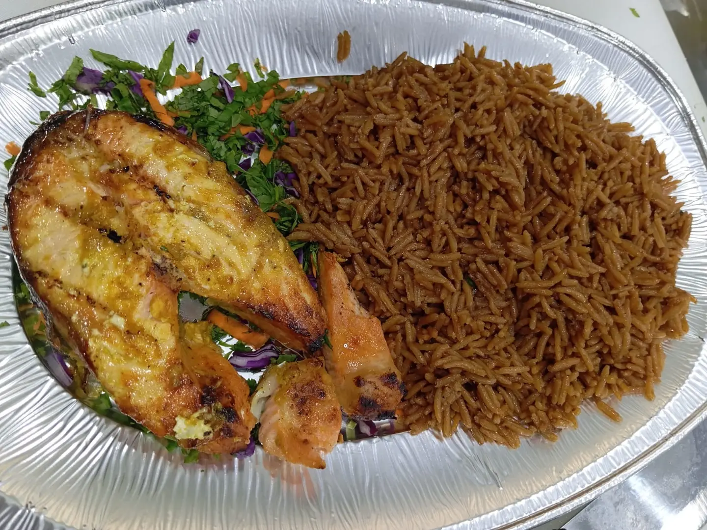 Grilled Salmon With A Special Marinade
