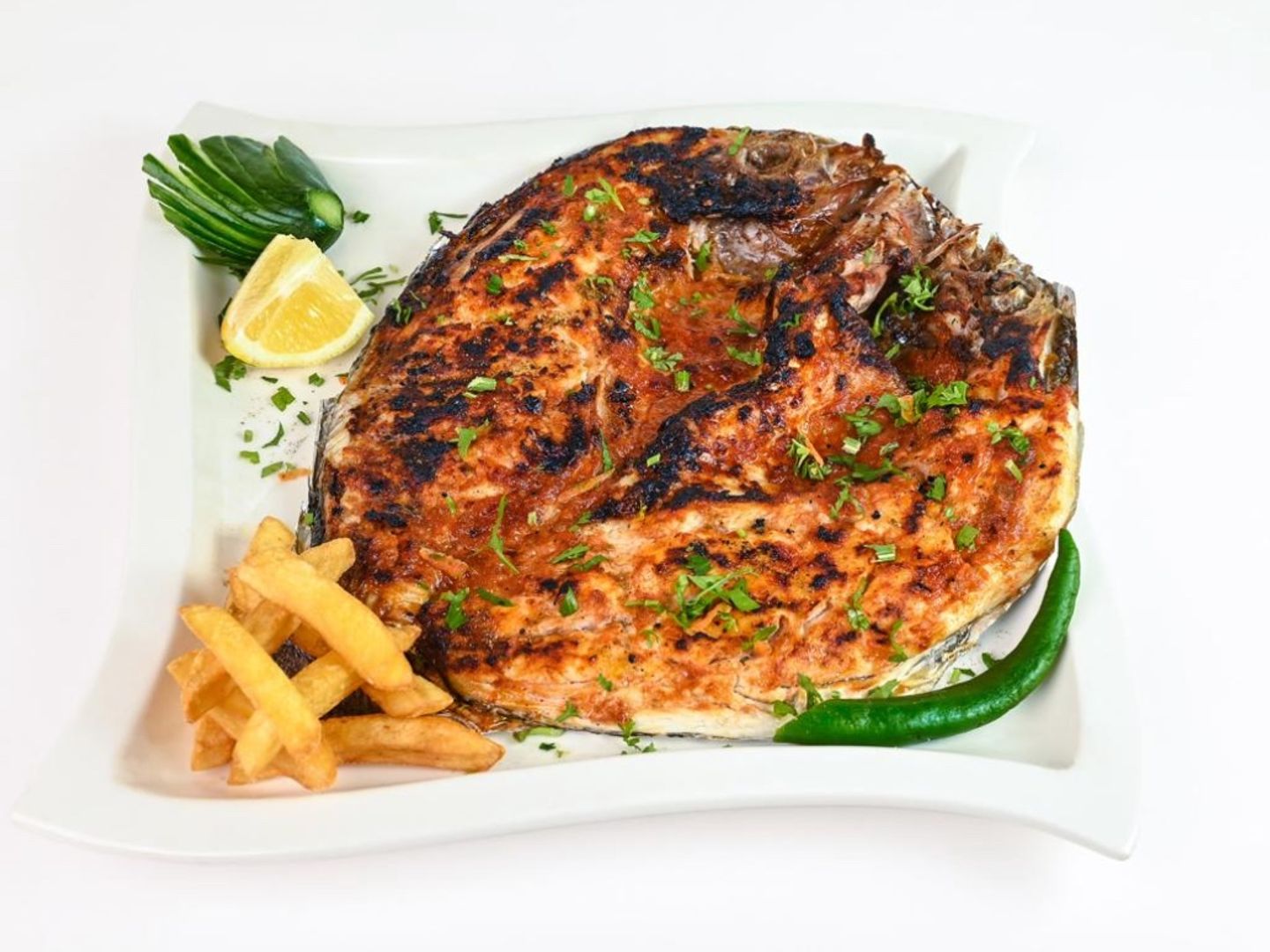 Grilled Sea Bass For Two People