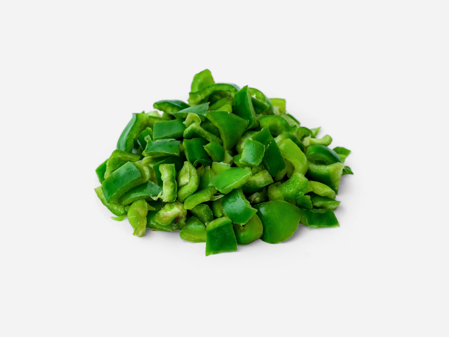 Sliced Green Bell Peppers (Cut Into Cubes)