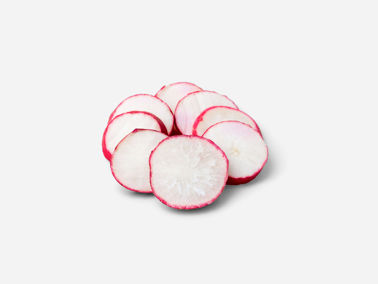 Sliced Red Radishes (Cut Into Rings)