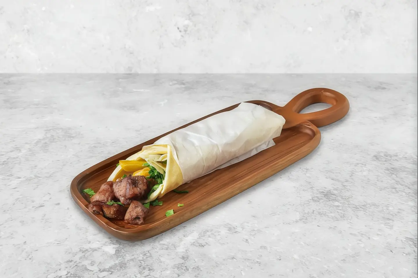 Meat Kebab With Cheese Sandwich