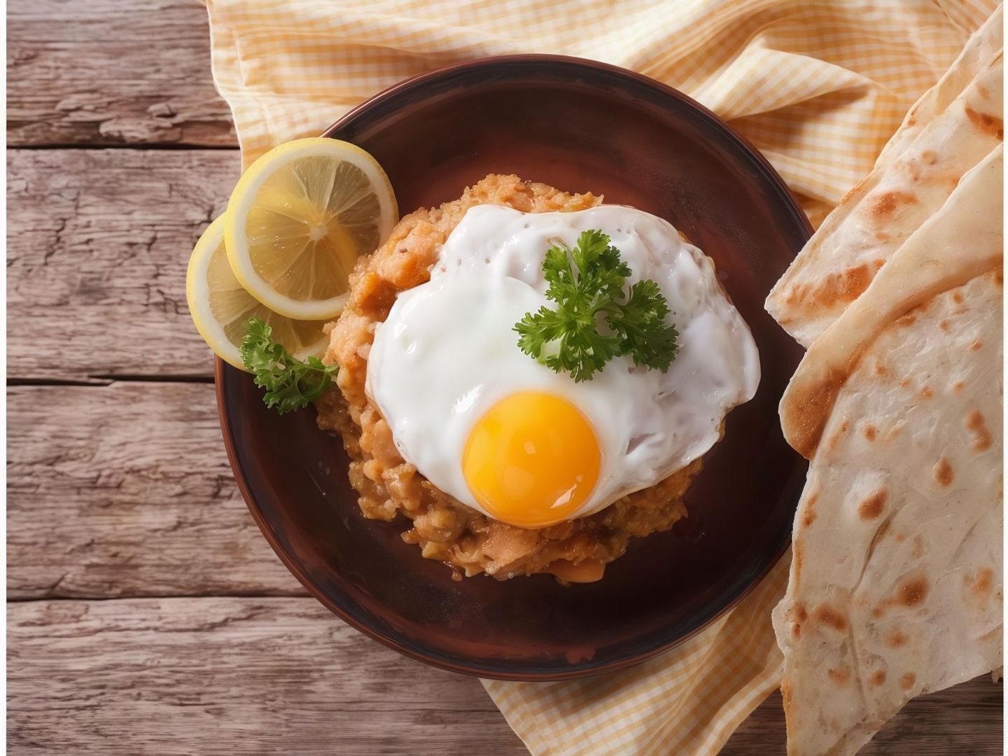 Foul With Egg Dish