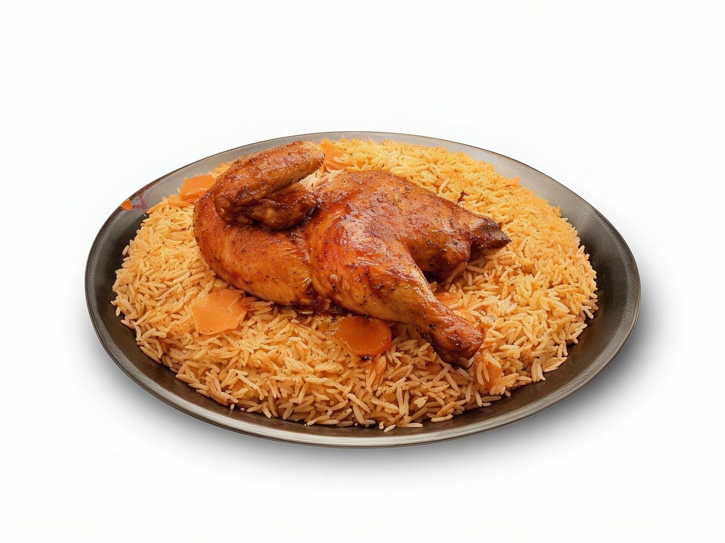 Quarter Grilled Chicken With Rice