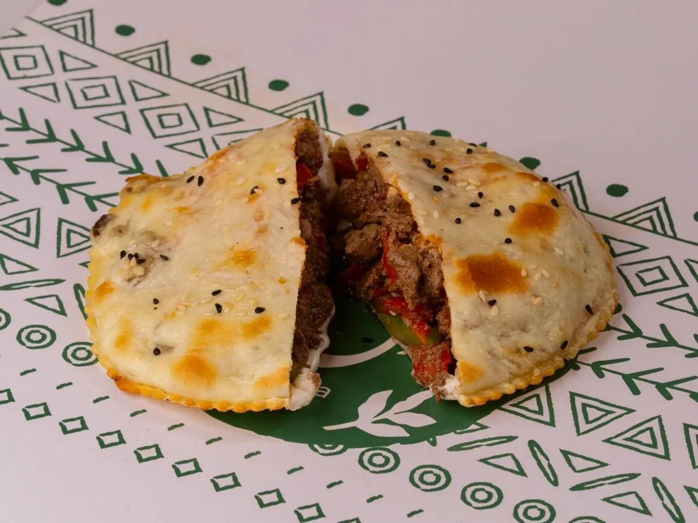 فطيرة كبدة دائري