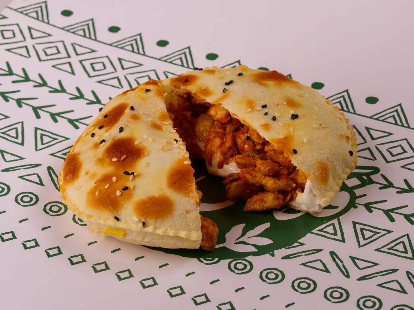 فطيرة دجاج دائري