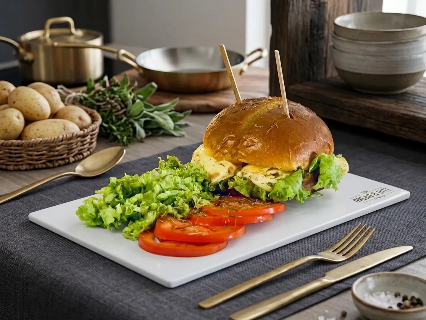 بريوش برقر البيض بالاجبان