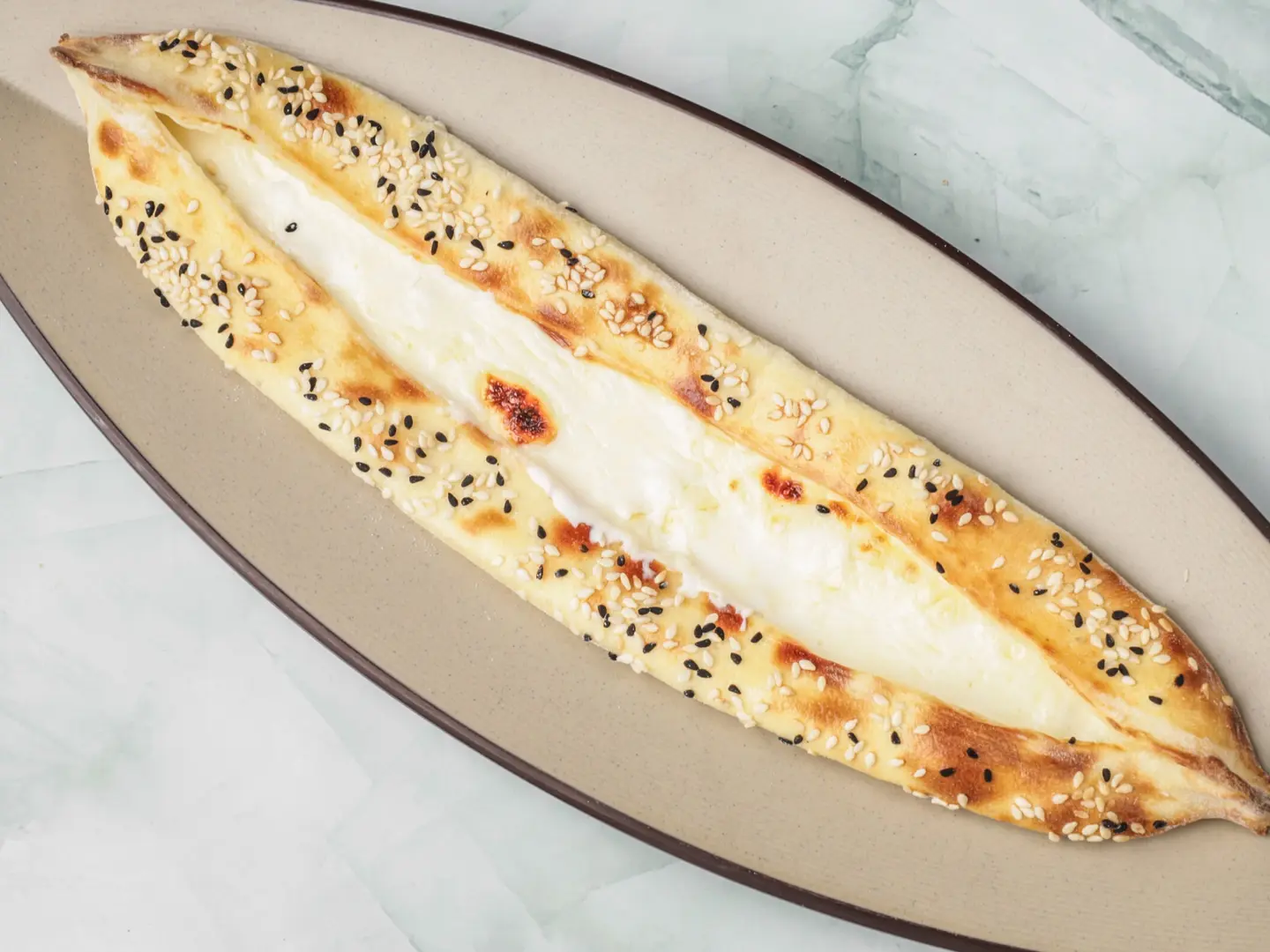 Speared Cheese With Honey