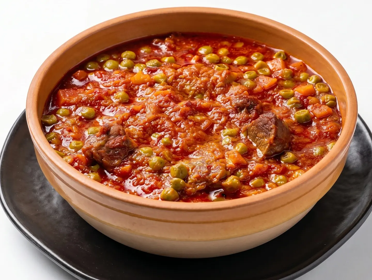 Pea Tagine With Meat And Carrots
