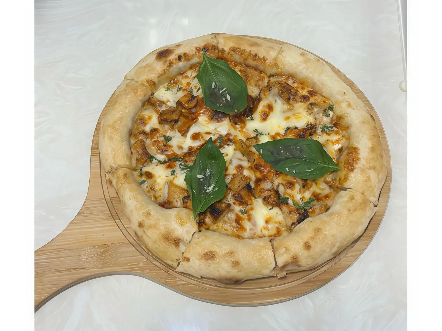 بيتزا نابولي جبن مع دجاج