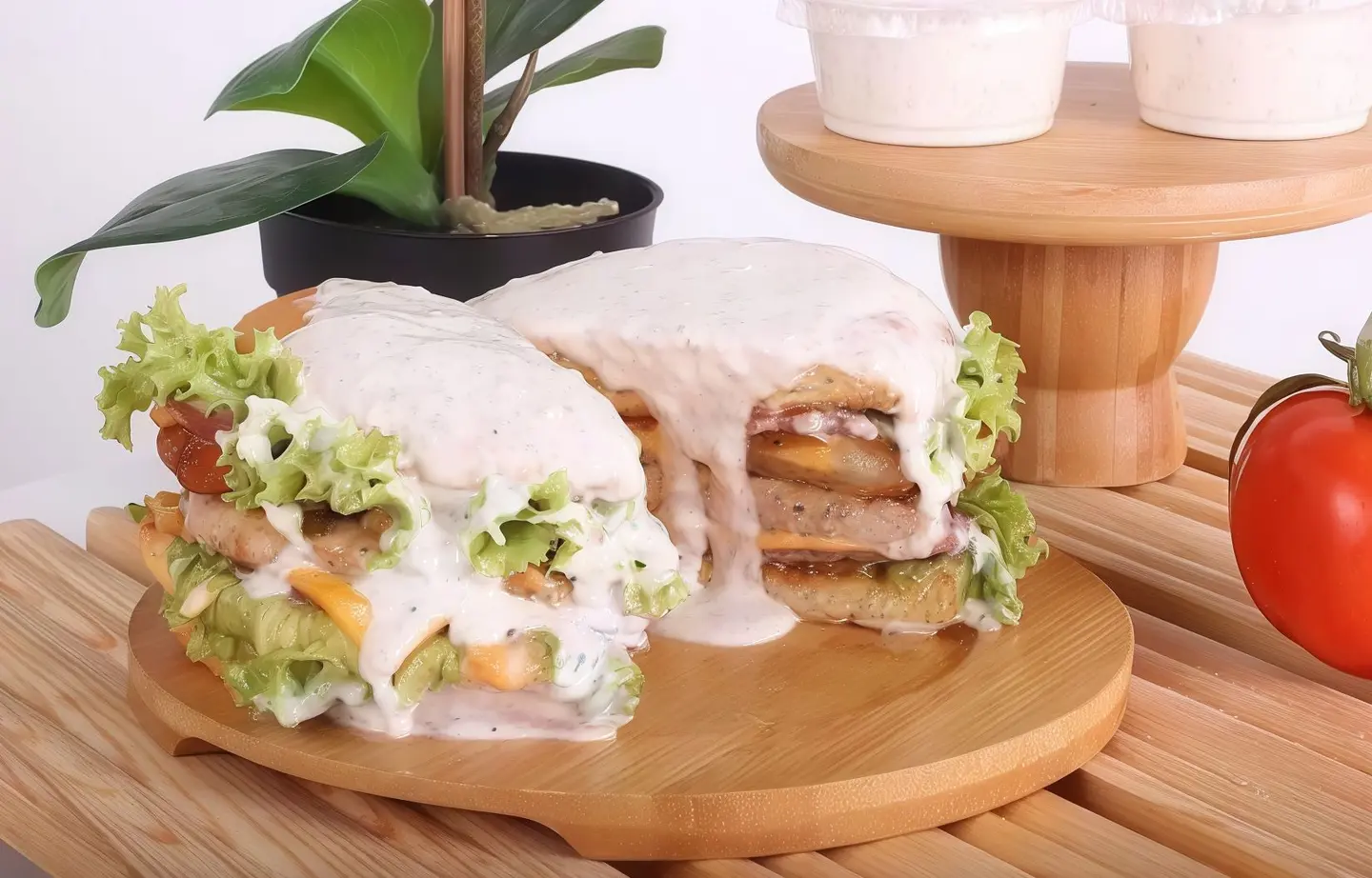 برجريتو بصوص المشروم - ساندوتش