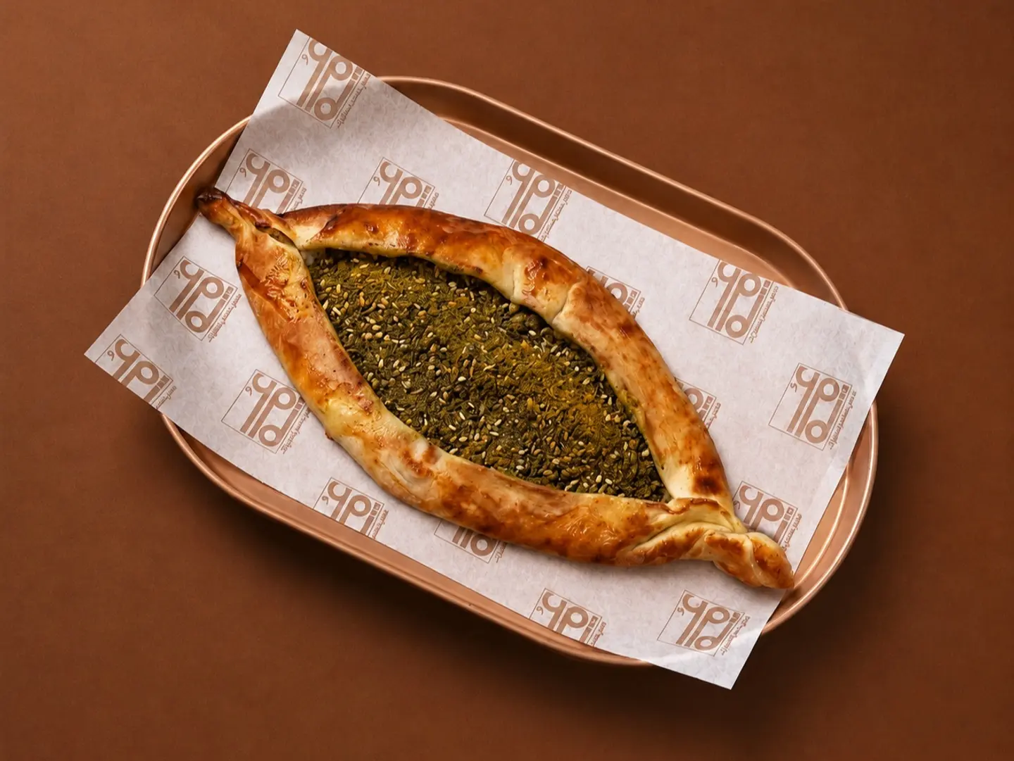 فطيرة لبنة وزعتر