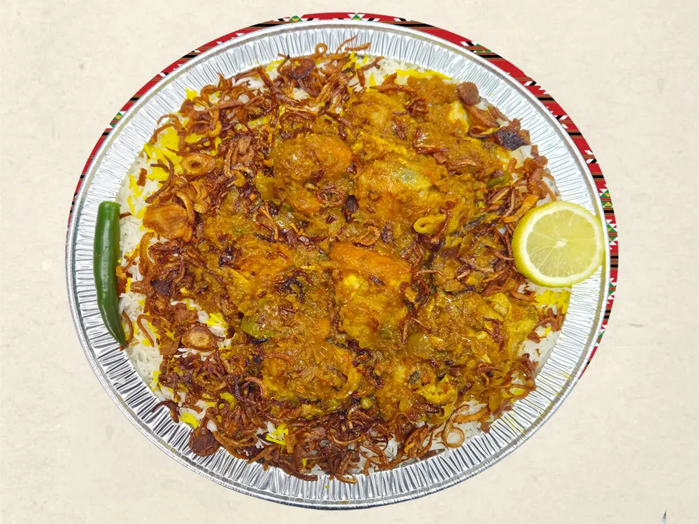 بوكس حبة دجاج بريانى