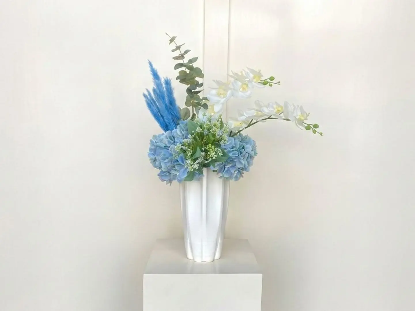 Industrial Blue Vase