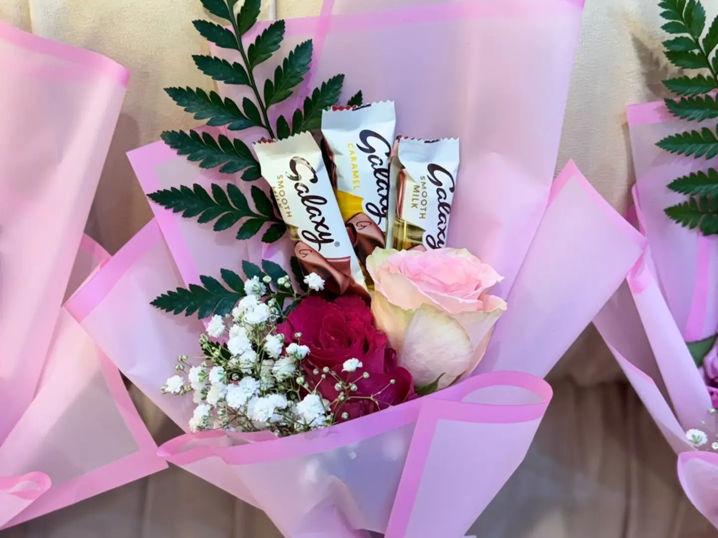 بوكيه حب مع شوكلاته