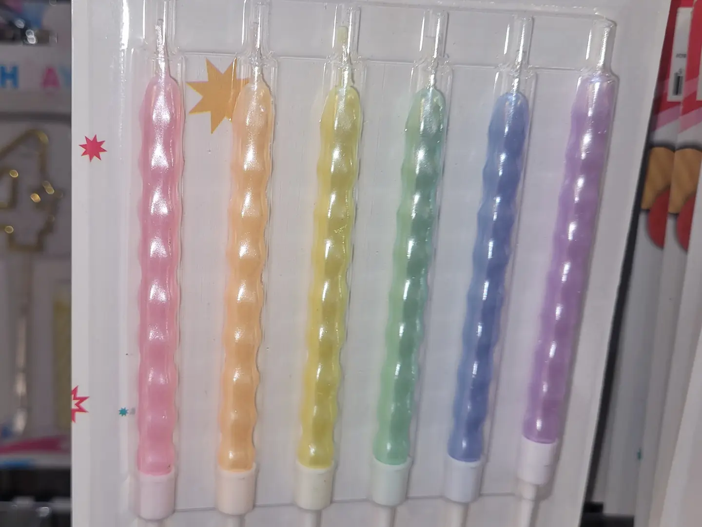 Colored Spiral Candles 2