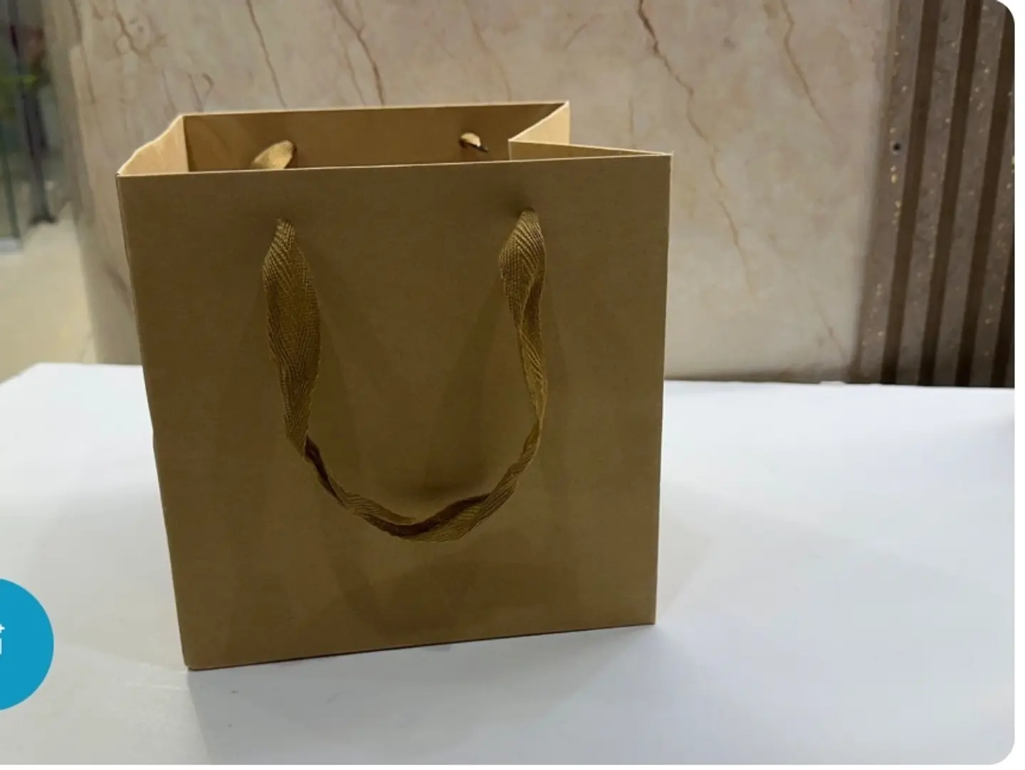 Large Beige Gift Bag