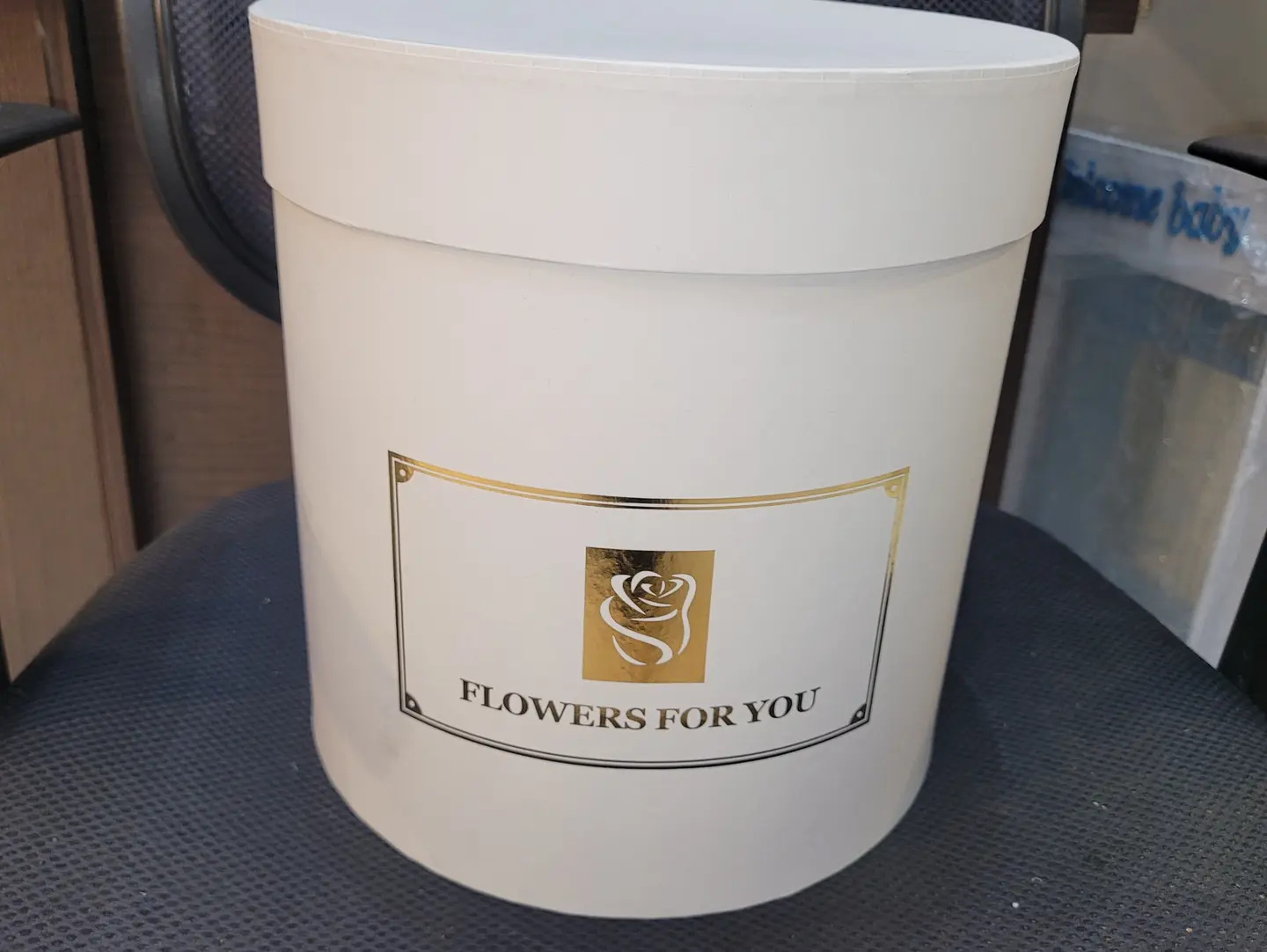 Large Round White Gift Box
