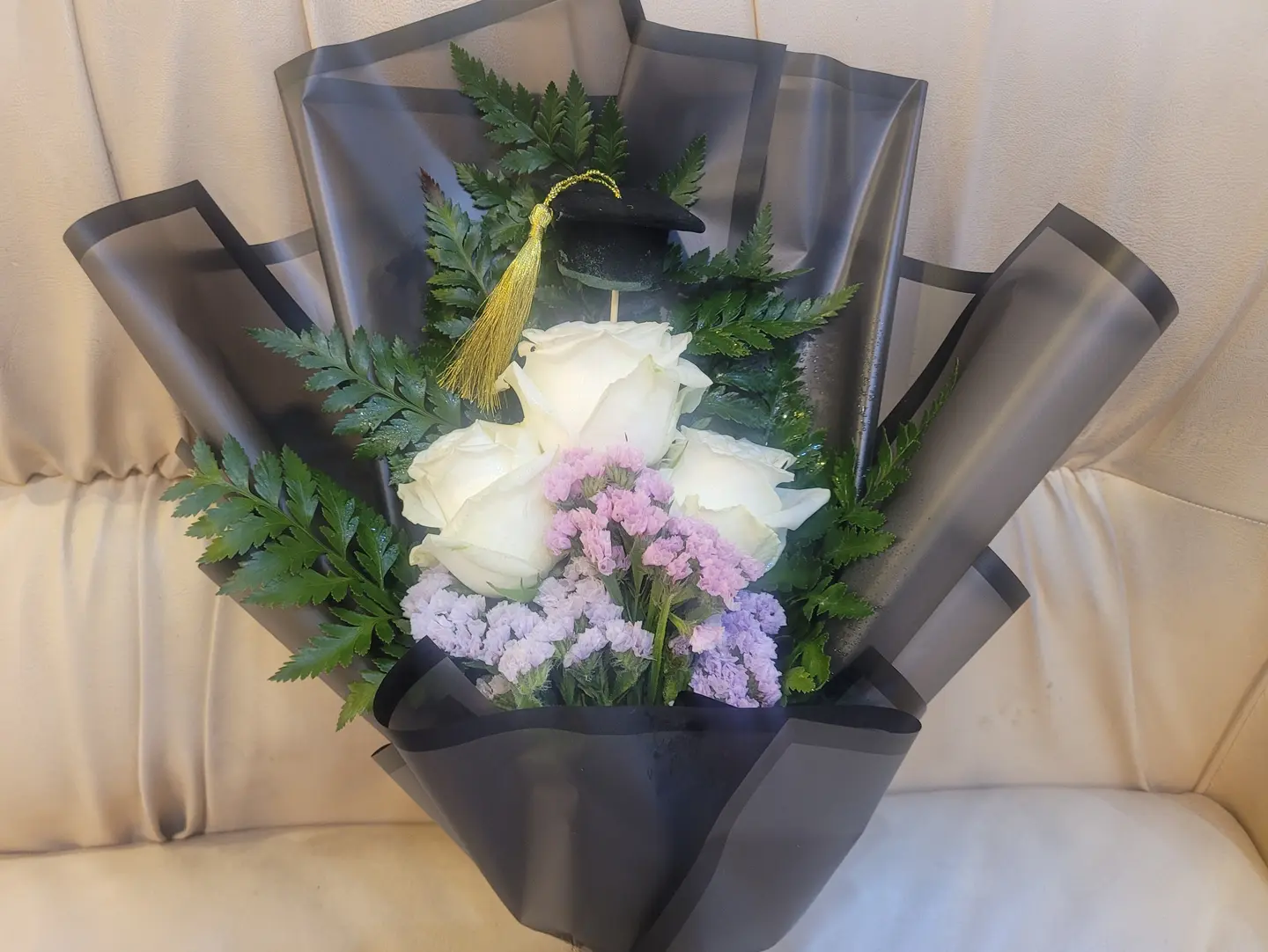 Graduation Bouquet With A Small Cap