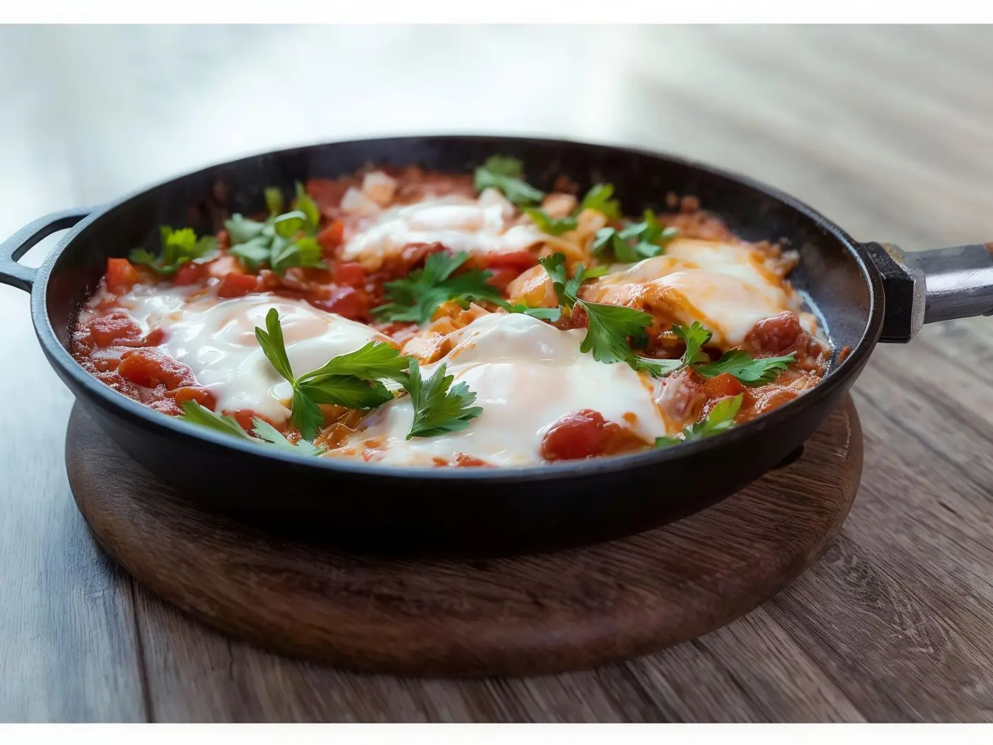 Three Cheese Shakshouka