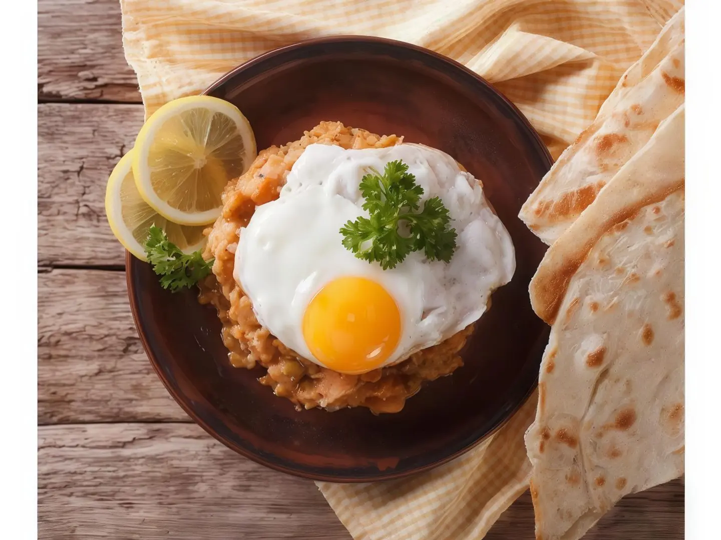 فول مع البيض