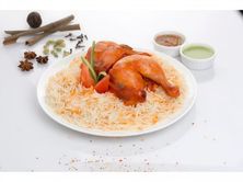 نصف دجاج حنيذ عدني مع الرز
