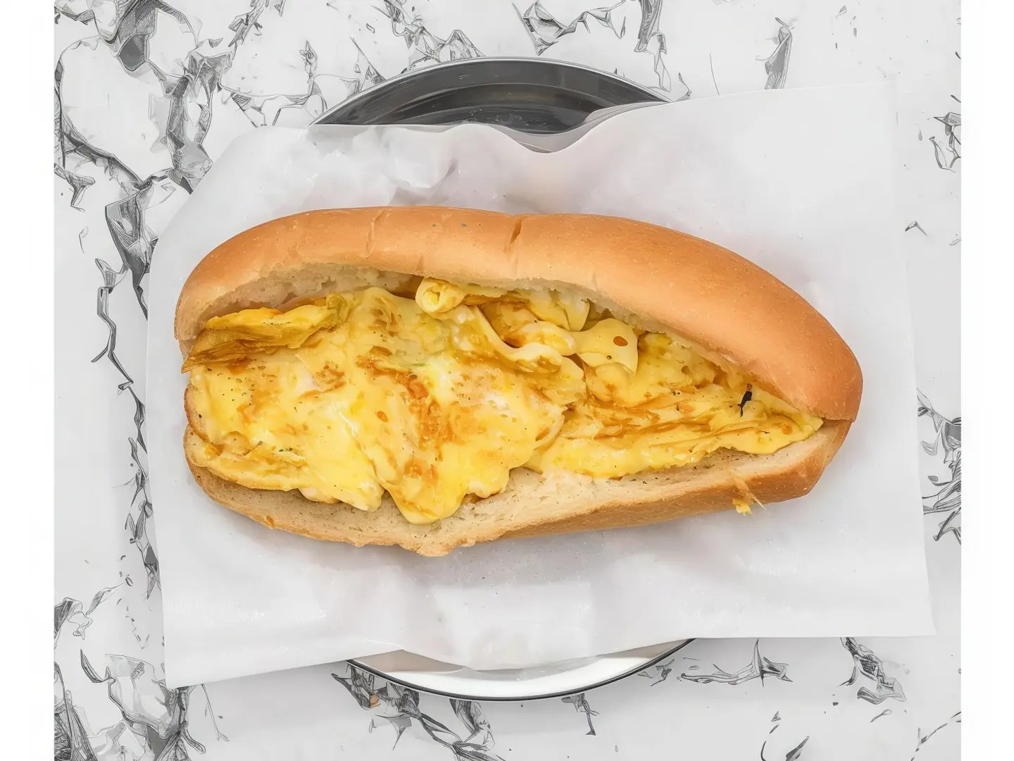 Fried Egg With Cheese Sandwich