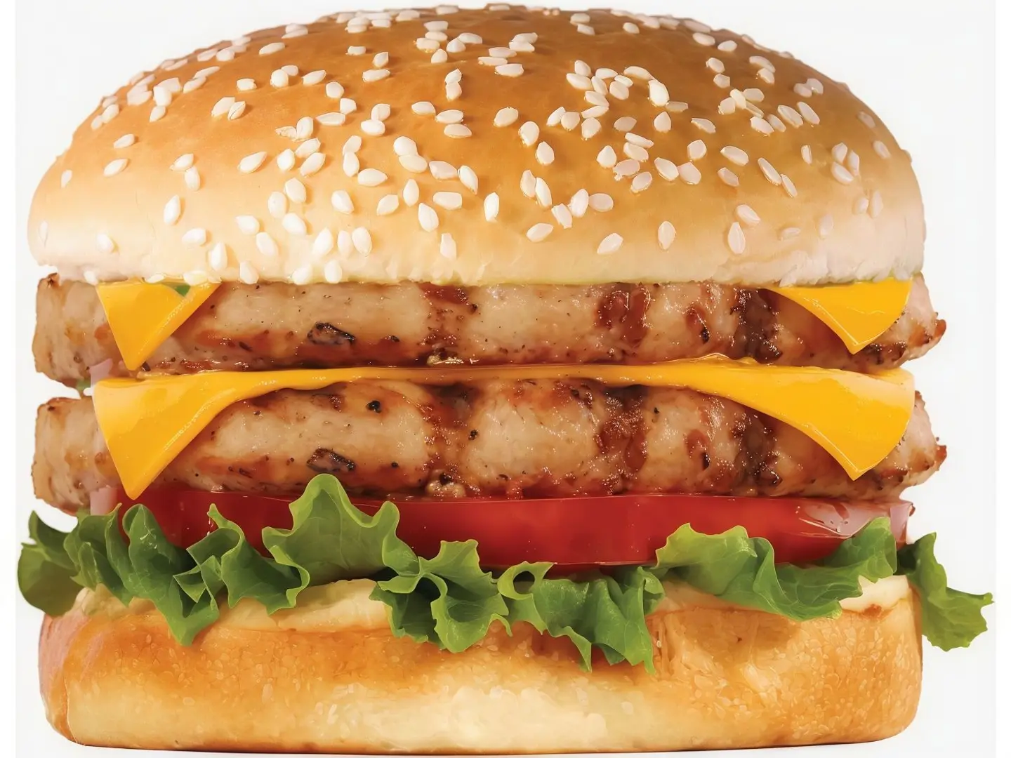 Double Grilled Chicken Burger