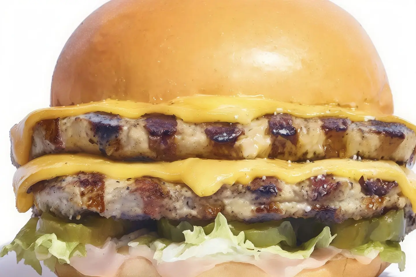 Double Grilled Chicken Burger Meal