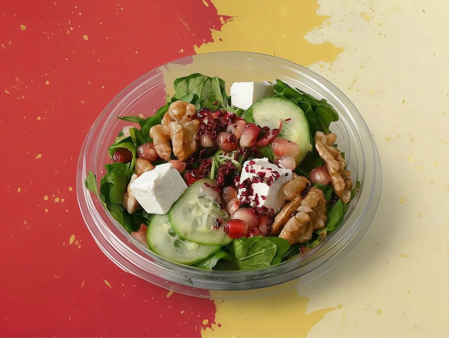 جرجير بالرمان