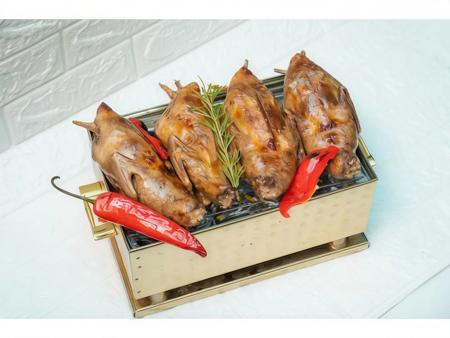 Stuffed Pigeon With Rice