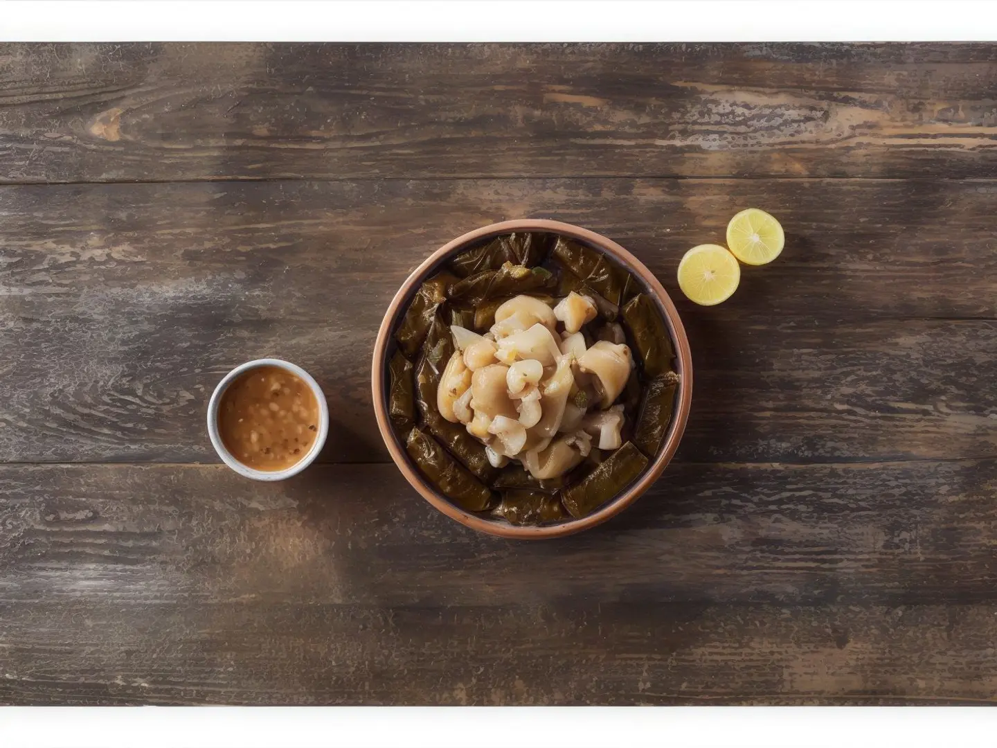 Grape Leaves Tagine With Trotters