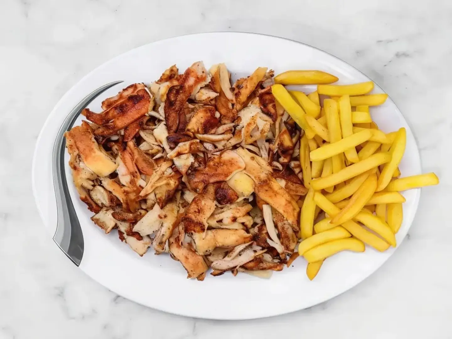 صحن شاورما شرائح