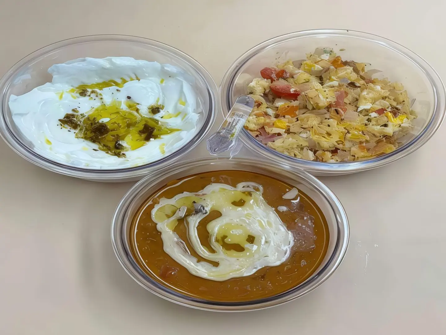 صحن فطور مشكل - السعر لا يشمل التميس