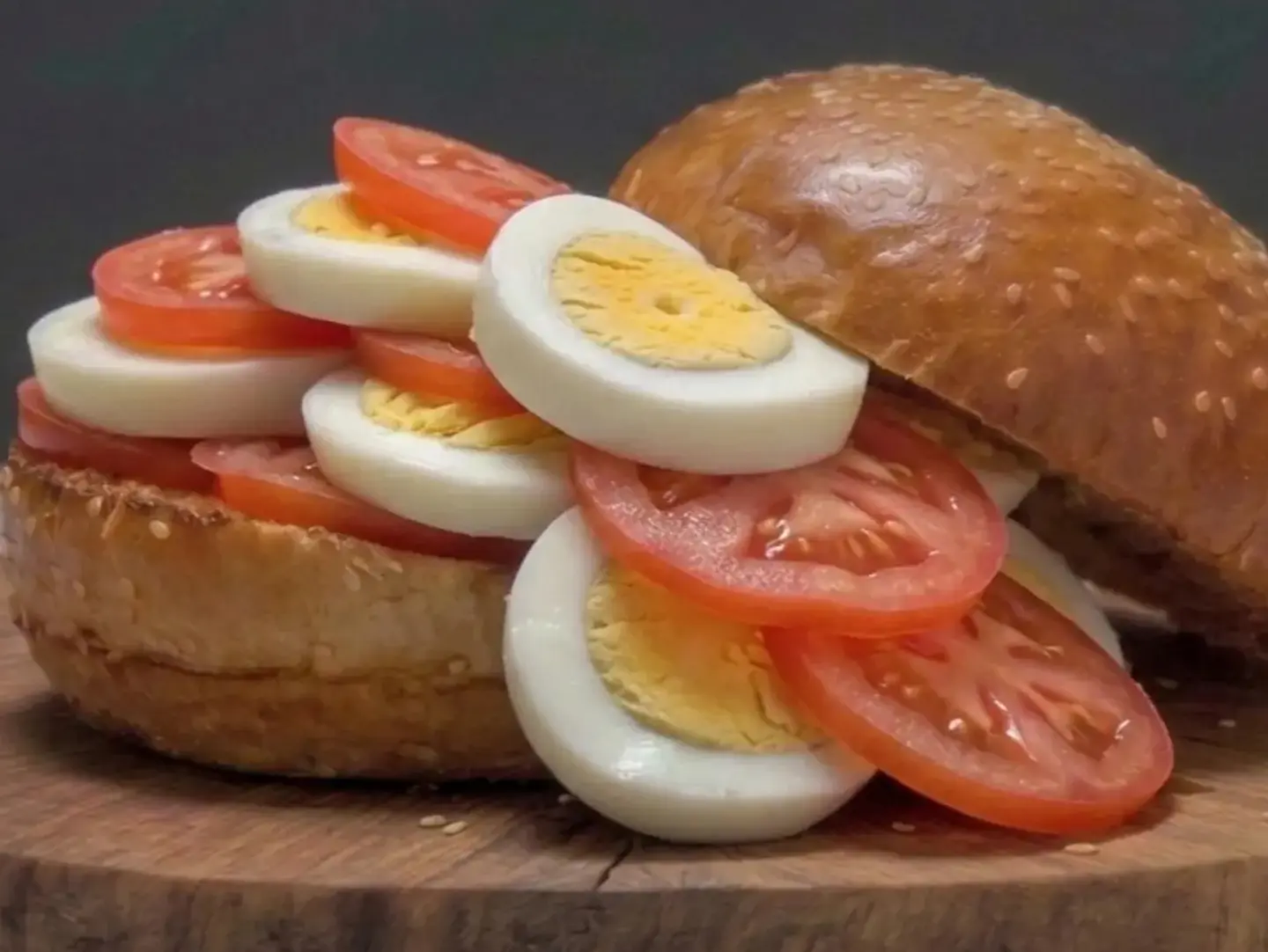 Burger Boiled Egg