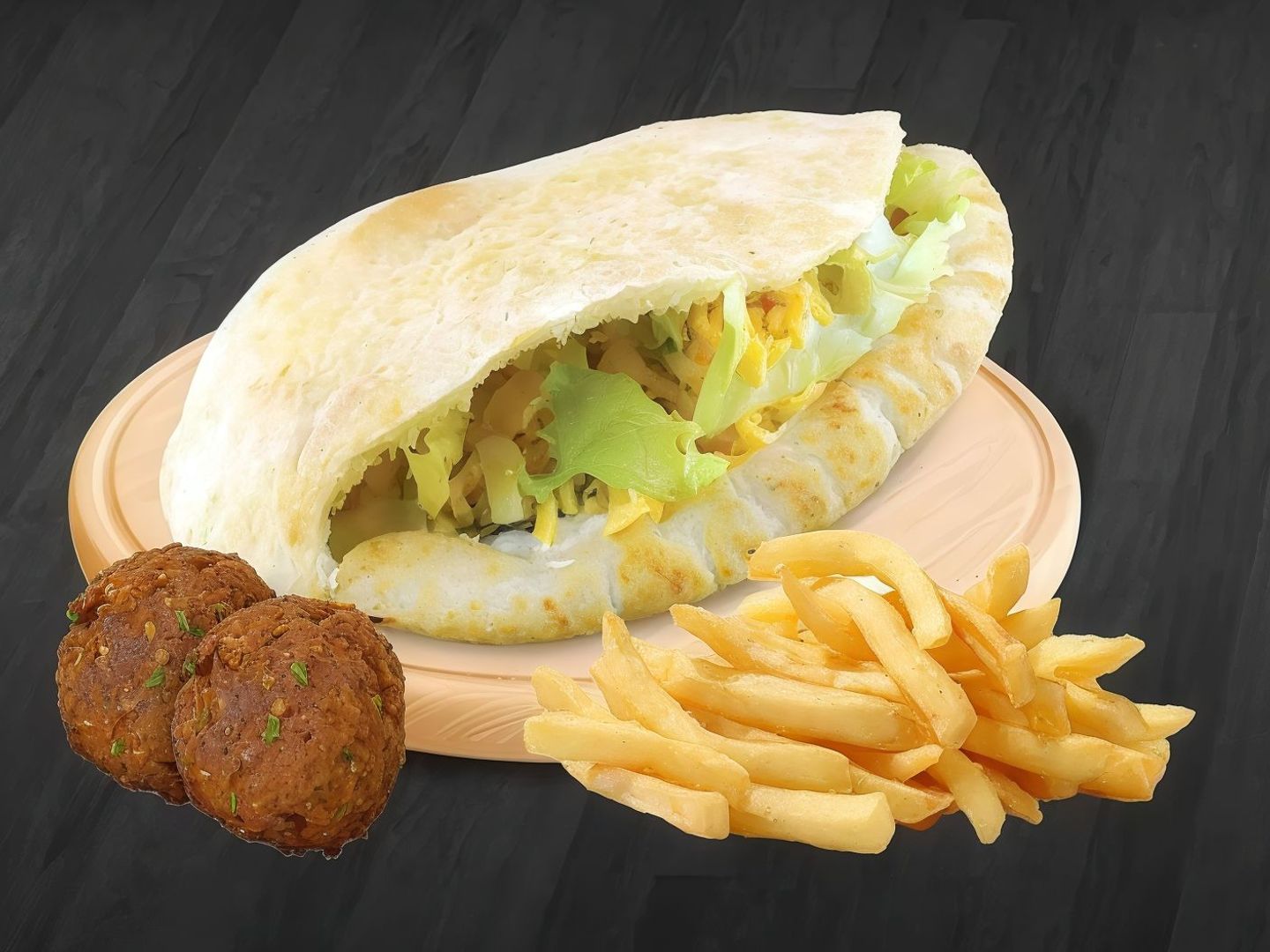 فلافل بطاطس سادة