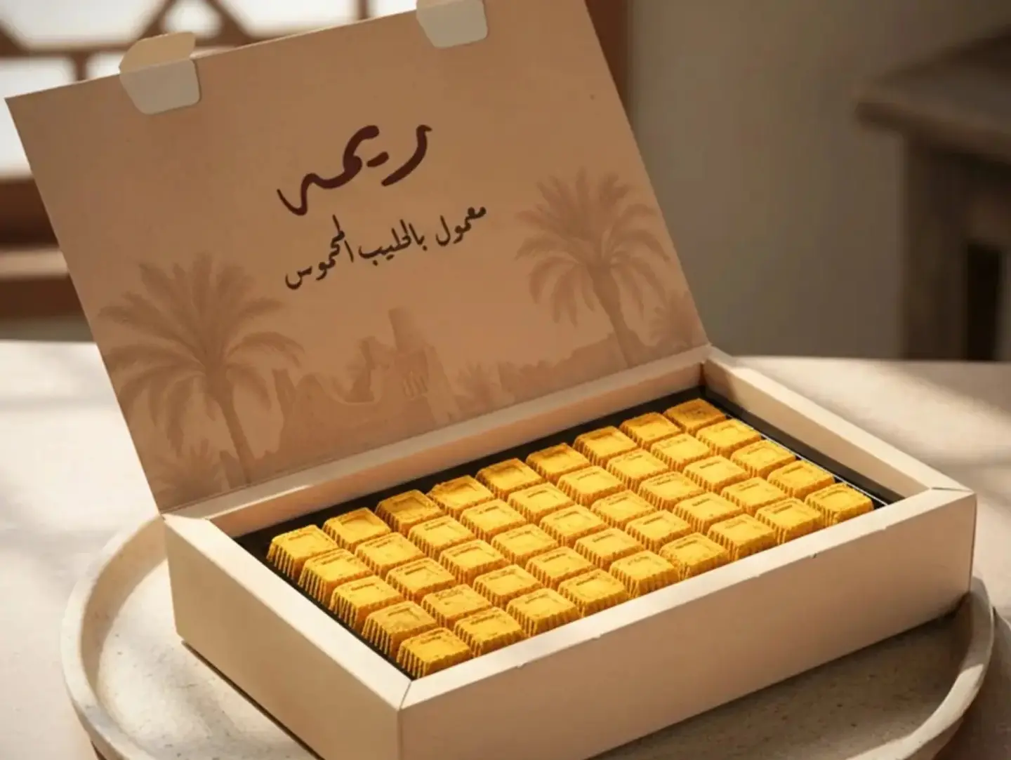 معمول ريمه بالحليب المحموس